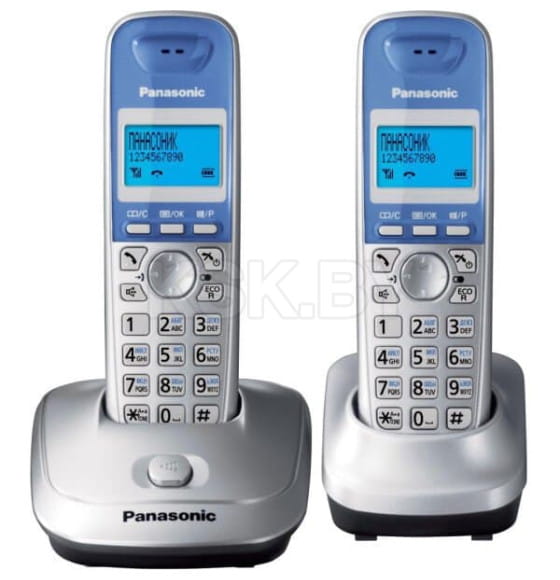 Радиотелефон Panasonic KX-TG2512RUS серебристый (KX-TG2512RUS) 