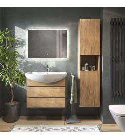 Тумба подвесная Vigo Wing 600-0-2 дуб золотой под умывальник Балтика