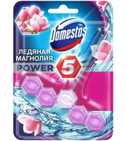 Блок для очищения унитаза DOMESTOS Power 5 Ледяная магнолия 55г