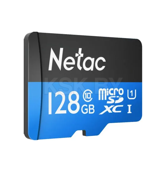 Карта памяти MicroSDXC 128GB U1/C10 Netac P500 Standard NT02P500STN-128G-S (NT02P500STN-128G-S) 