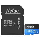 Карта памяти MicroSDXC 128GB U1/C10 (с адаптером) Netac P500 Standard NT02P500STN-128G-R (NT02P500STN-128G-R) 