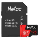 Карта памяти MicroSDXC 128GB V30/A1/C10 (с адаптером) Netac P500 Extreme Pro NT02P500PRO-128G-R (NT02P500PRO-128G-R) 