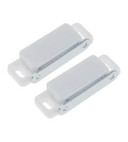 Защелка магнитная мебельная 74 мм,белая (упаковка 2шт)