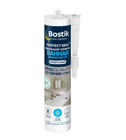 Герметик силиконовый BOSTIK Perfect Seal ИДЕАЛЬНЫЙ Ванная Экстра 280 ML прозрачный