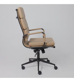 Кресло рабочее INDIGO, кофейный/черный