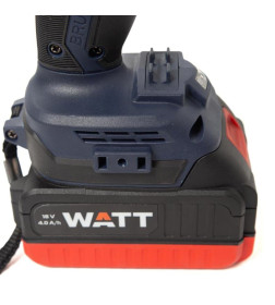 Дрель-шуруповерт аккумуляторная WATT WAS-18Li-2 BL (1х.4.0Ач)