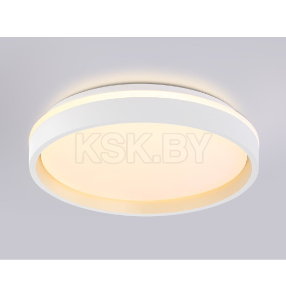 Потолочный светодиодный светильник FZ601 WH/GD белый/золото 46W 3000К-6500K+RGB (С ПДУ) Ambrella  (FZ601 WH/GD) 