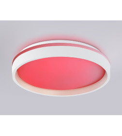 Потолочный светодиодный светильник FZ601 WH/GD белый/золото 46W 3000К-6500K+RGB (С ПДУ) Ambrella 