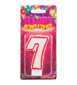 Свечи для торта Цифры "7" (5*7,5*1,2 см)