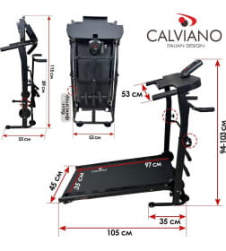 Беговая дорожка механическая Calviano BeFIT чёрная