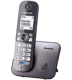 Радиотелефон Panasonic KX-TG6811RUM Серый металлик