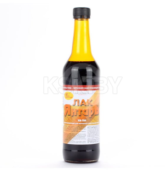 Лак для дерева ХВ-784 Новбытхим янтарный, 0,5 л