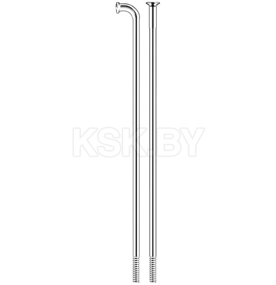 Спица Pillar PSR 14 x 220мм J-bend, серебристый (7379)