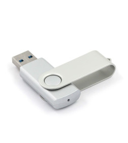 Флеш-накопитель 256GB USB 3.0 FlashDrive Mirex SWIVEL SILVER 13600-FM3SS256