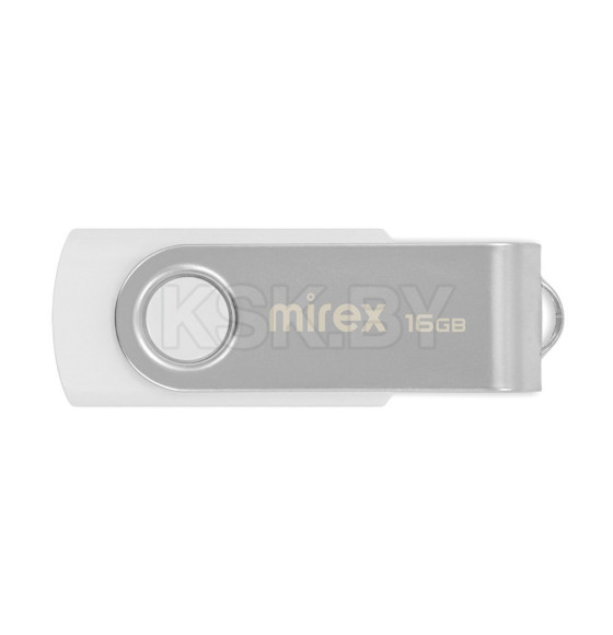 Флеш-накопитель 16GB USB 2.0 FlashDrive Mirex SWIVEL WHITE (13600-FMUSWT16) 