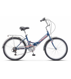 Велосипед складной Stels Pilot-750 V 24 (14" Синий)