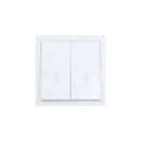 Выключатель 2-кл проходной белый ZIMA Lezard (704-0288-106QC) 