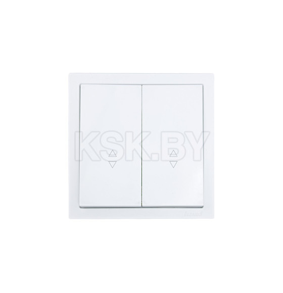 Выключатель 2-кл проходной белый ZIMA Lezard (704-0288-106QC) 