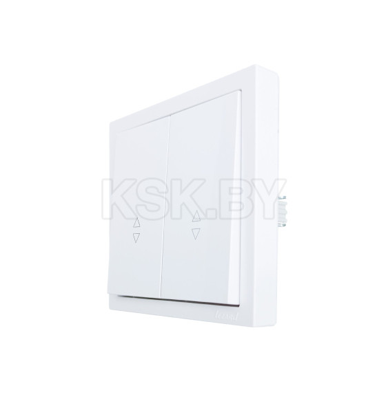 Выключатель 2-кл проходной белый ZIMA Lezard (704-0288-106QC) 