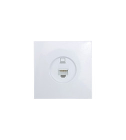 Розетка компьютерная RJ45 белая ZIMA Lezard