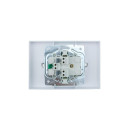 Розетка 2-я с з/к белая ZIMA Lezard (704-0200-127BQC) 