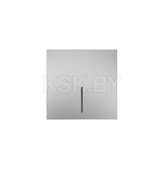 Выключатель 1-кл с подсветкой серый матовый ZIMA Lezard (704-7488-111QC) 
