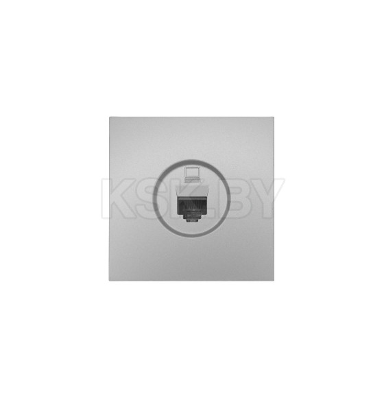 Розетка компьютерная RJ45 серый матовый ZIMA Lezard (704-7488-139) 