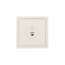 Розетка компьютерная RJ45 слоновая кость ZIMA Lezard (704-9088-139) 