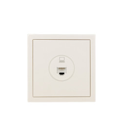Розетка компьютерная RJ45 слоновая кость ZIMA Lezard