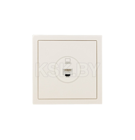 Розетка компьютерная RJ45 слоновая кость ZIMA Lezard (704-9088-139) 