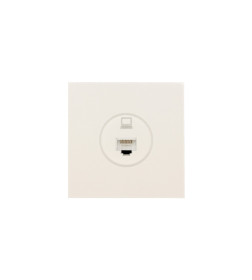 Розетка компьютерная RJ45 слоновая кость ZIMA Lezard