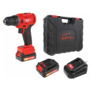 Дрель-шуруповерт аккумуляторная WORTEX BD 1220-1 DLi в чем. + Набор бит WORTEX BS 32 (4 мм) в подарок (BD12201DLi1029) 