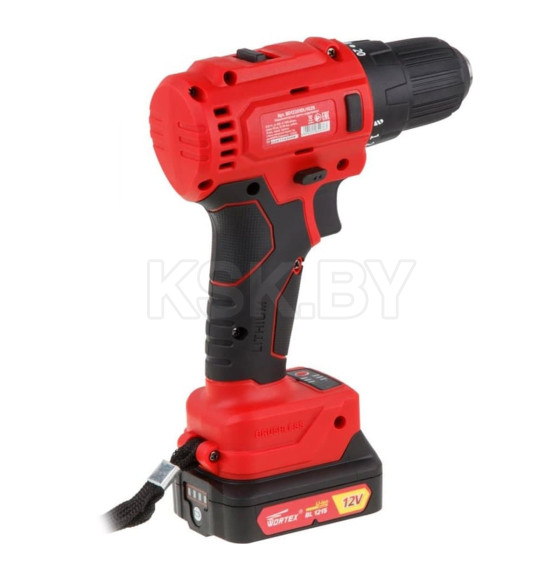 Дрель-шуруповерт аккумуляторная WORTEX BD 1220-1 DLi в чем. + Набор бит WORTEX BS 32 (4 мм) в подарок (BD12201DLi1029) 