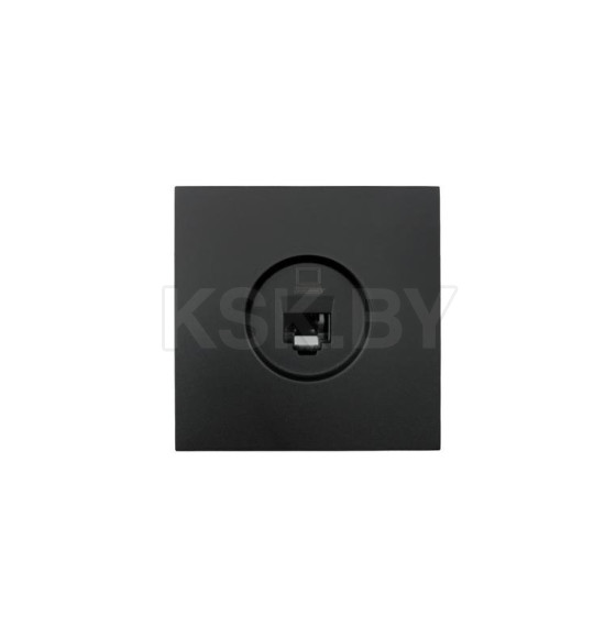Розетка компьютерная RJ45 черный бархат ZIMA Lezard (704-4288-139) 