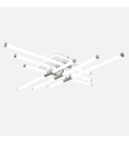 Светильник светодиодный XL-60268B-6+1 WT+Nickel