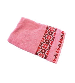 ПОЛОТЕНЦЕ МАХРОВОЕ  70Х140 PINK 1Е1011-11