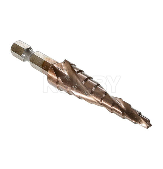 Сверло ступенчатое по металлу 4-12мм. Р6М5+COBALT Sturm! (1055-S412K) 