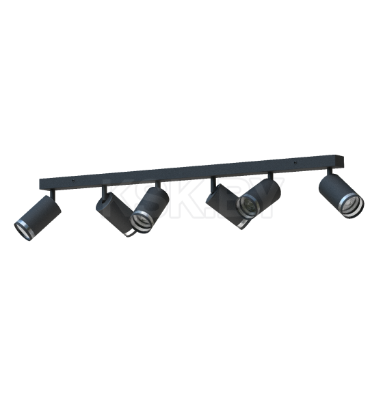 Светильник поворотный 6хGU10 (21380) круг черный MODERN TruEnergy (21380) 