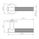 Ручки дверные Punto K.ARC.Q52. Form BL-24 черный (48871) 