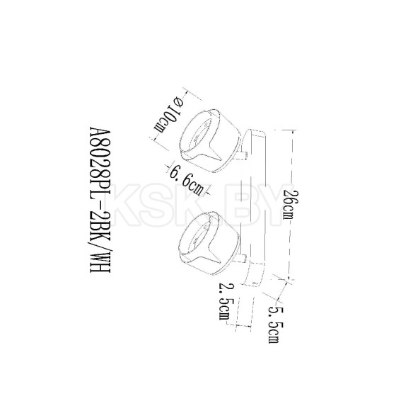 Спот Arte Lamp AMAKS A8028PL-2BK (A8028PL-2BK) 