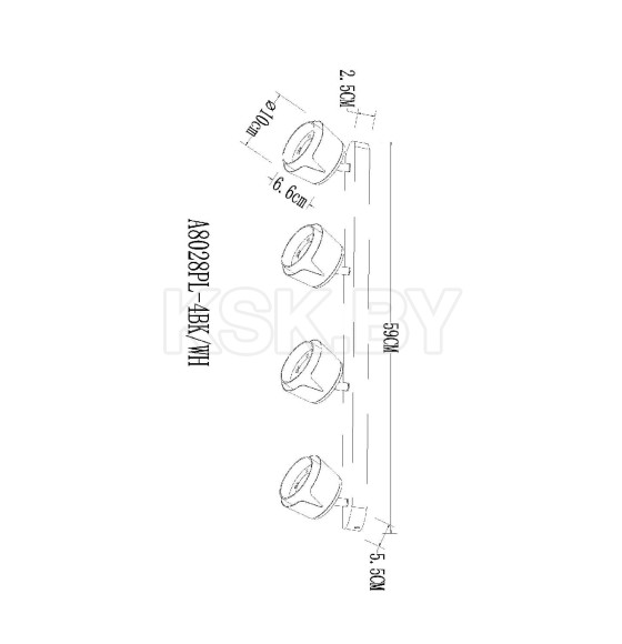 Спот Arte Lamp AMAKS A8028PL-4BK (A8028PL-4BK) 