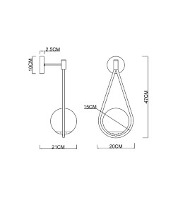Бра Arte Lamp MATISSE A7765AP-1BK