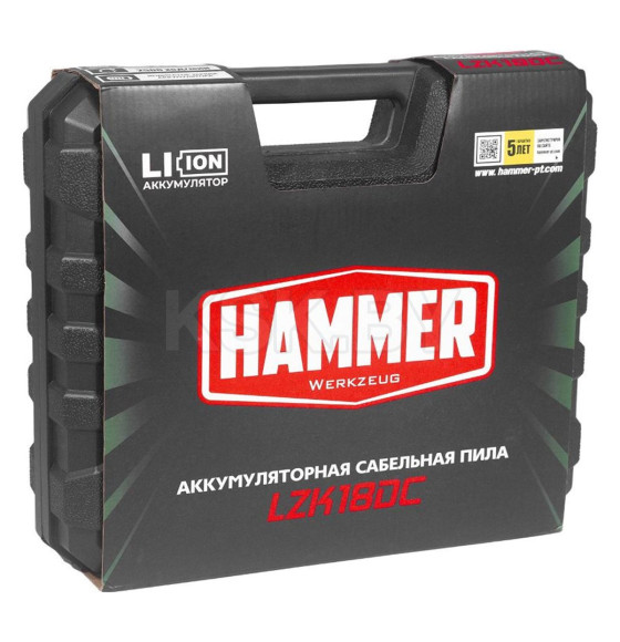 Пила сабельная аккумуляторная Hammer LZK18DC (827255) 
