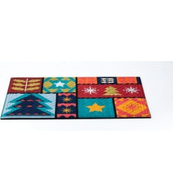 Коврик придверный LIMA mat 45x75 см Colorful Xmas Multy Home EU5000347