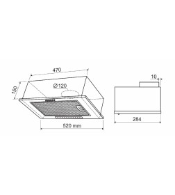 Вытяжка кухонная Holt HT-RH-012 белый