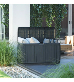 Сундук садовый Prosperplast BOXE BOARD, антрацит
