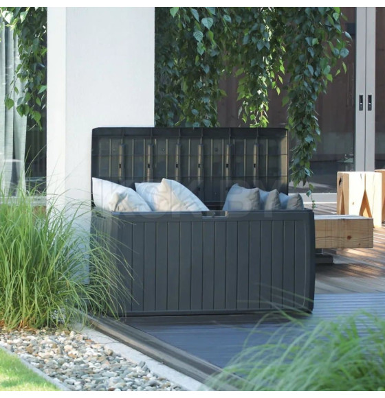 Сундук садовый Prosperplast BOXE BOARD, антрацит (MBBD290-S433) 