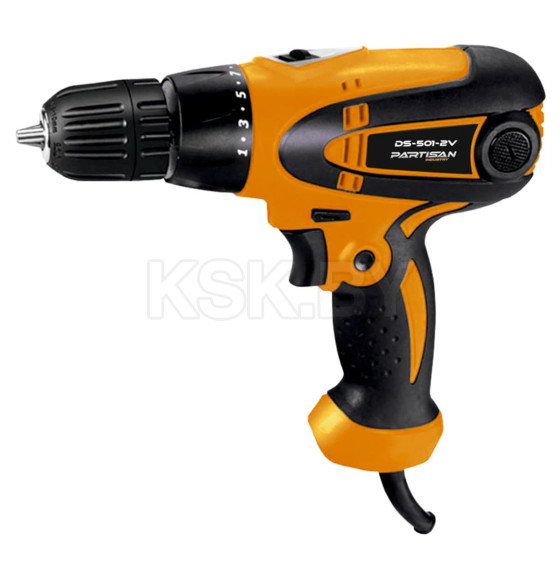 Дрель-шуруповерт сетевая PARTISAN DS-501-2V (DS-501-2VPSN) 