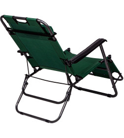 Кресло-шезлонг двухпозиционное 156х60х82 см Camping Palisad 69587
