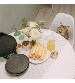 Вафельница для тонких вафель Kitfort KT-1617